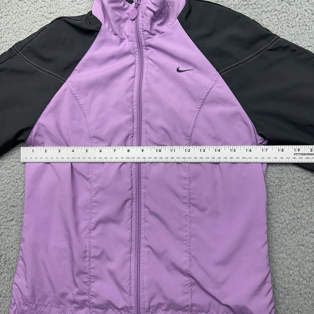 NIKE Womens Small 4-6 F6USH 127203 Full-Zip Purple Polyester Athletic Jacket